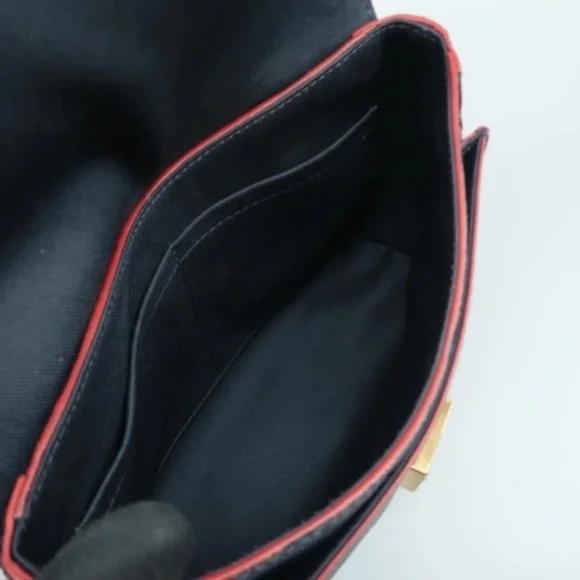 100% Authentic Louis Vuitton Blanche Navy Monogram Empreinte Leather Satchel Bag - Picture 9 of 12